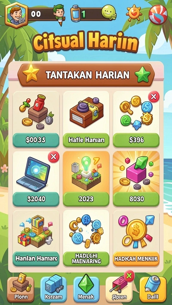 katawin - Fitur leaderboard yang menambah keseruan permainan.